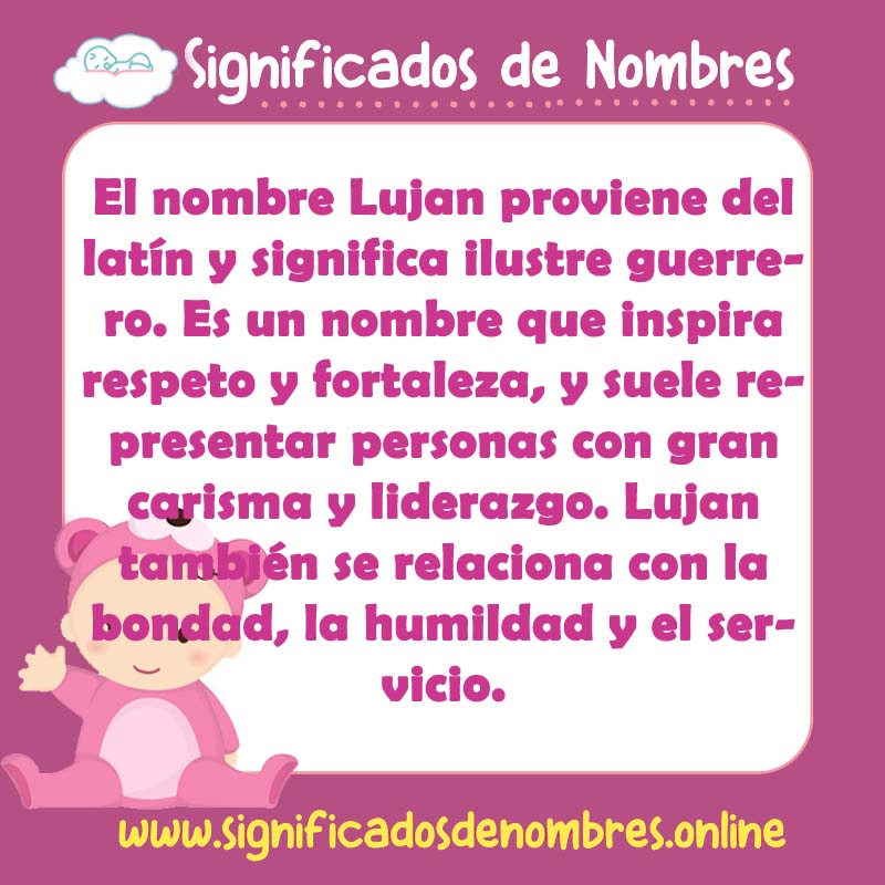 Significado y origen del nombre Lujan