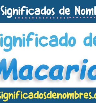 Significado de Macario