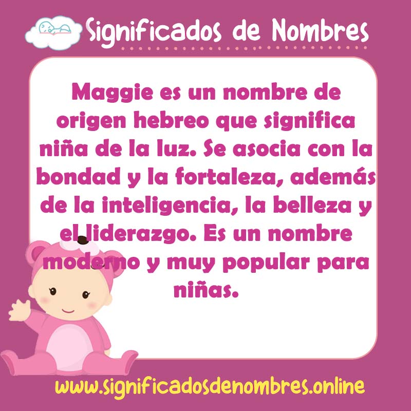 Significado y origen del nombre Maggie