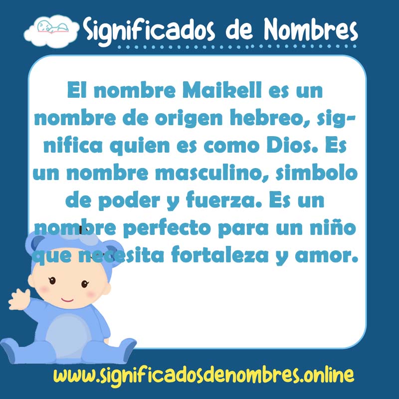 Significado y origen del nombre Maikell