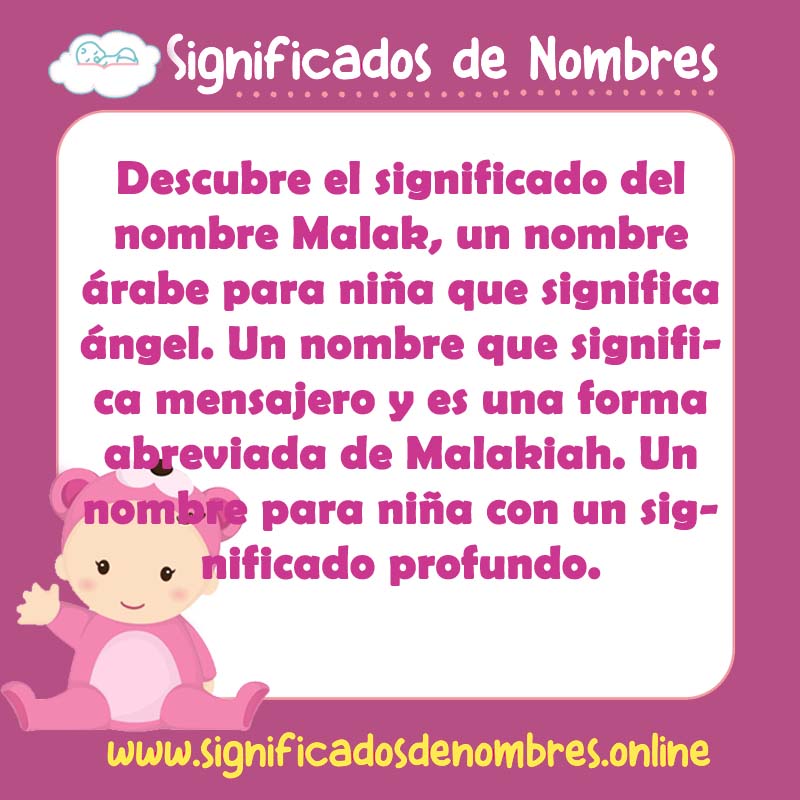 Significado y origen del nombre Malak