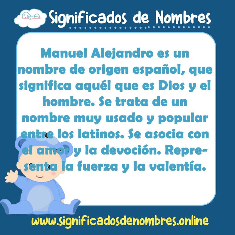 Significado y origen del nombre Manuel Alejandro