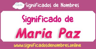 Significado de Maria Paz