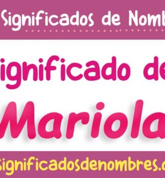 Significado de Mariola