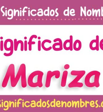 Significado de Mariza