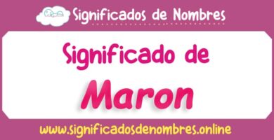 Significado de Maron