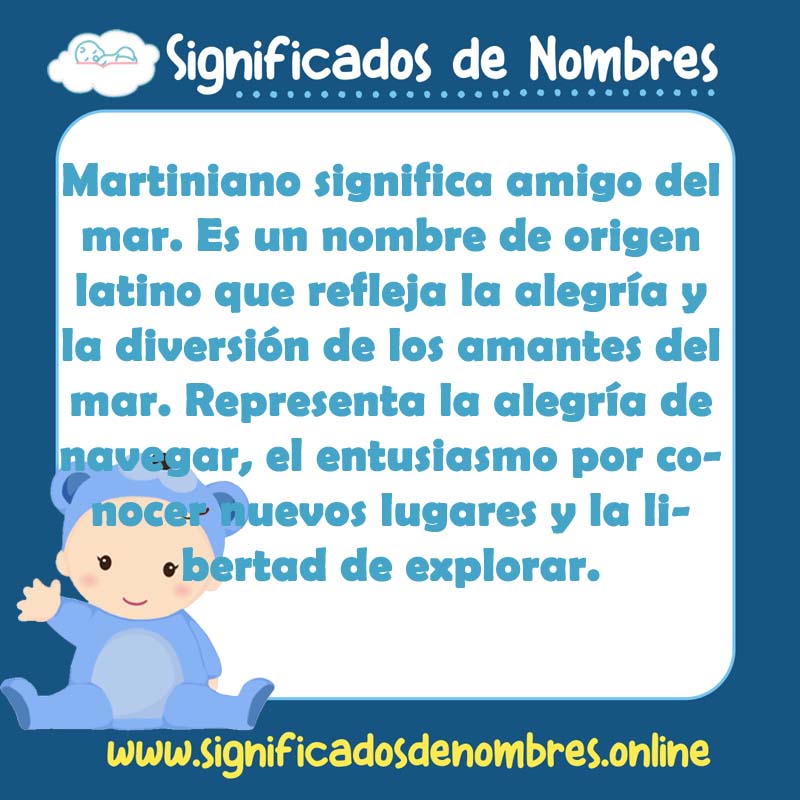 Significado y origen del nombre Martiniano