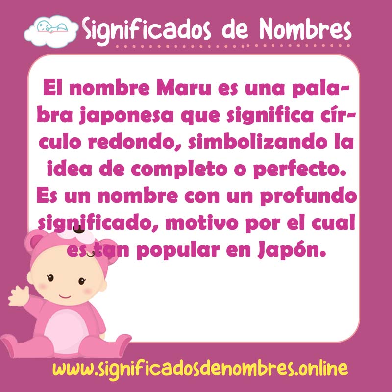Significado y origen del nombre Maru