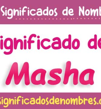 Significado de Masha