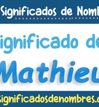 Significado de Mathieu
