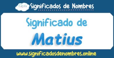 Significado de Matius