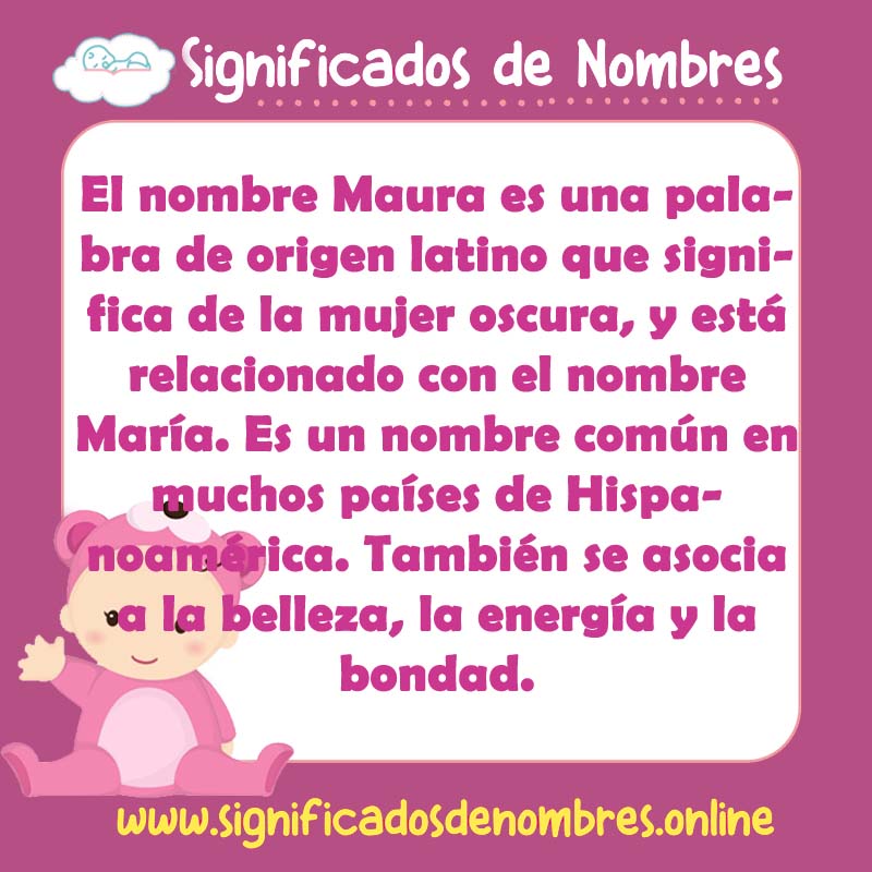 Significado y origen del nombre Maura