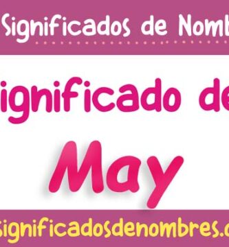 Significado de May