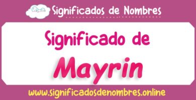 Significado de Mayrin