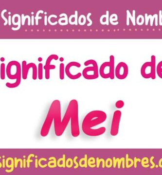 Significado de Mei
