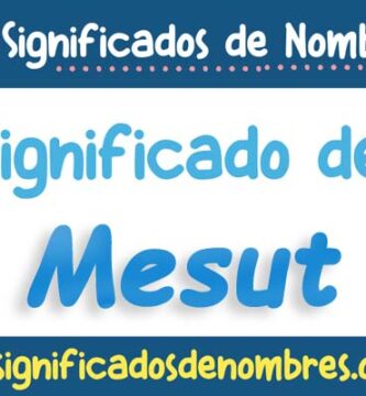 Significado de Mesut
