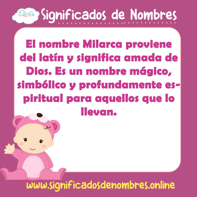 Significado y origen del nombre Milarca