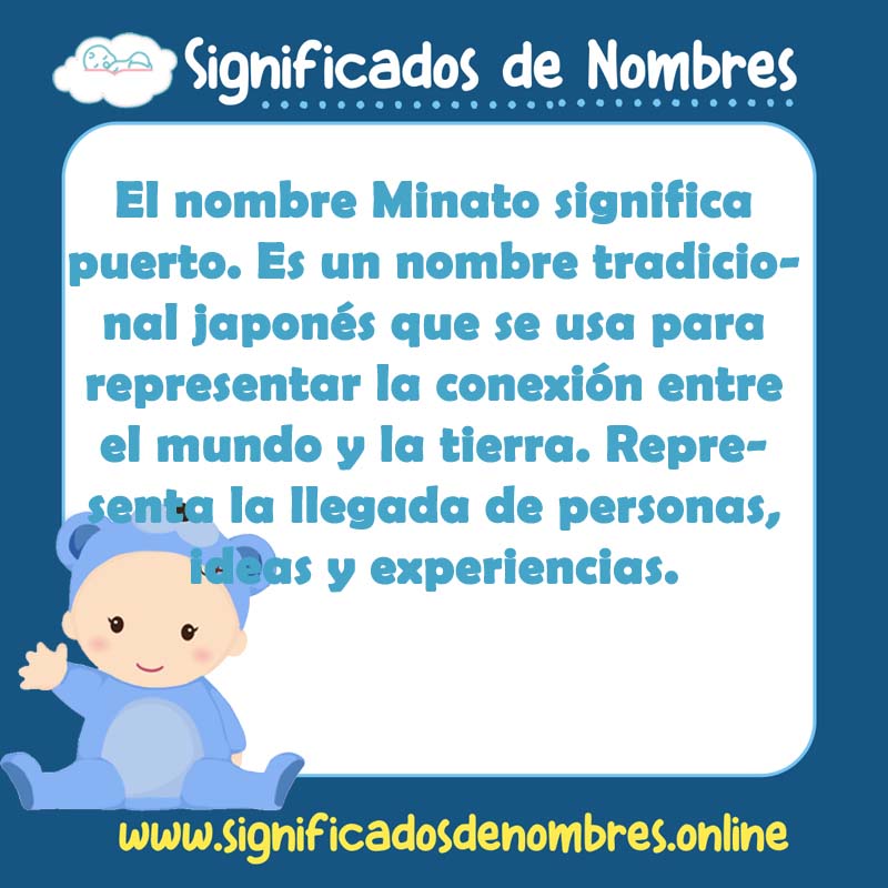 Significado y origen del nombre Minato