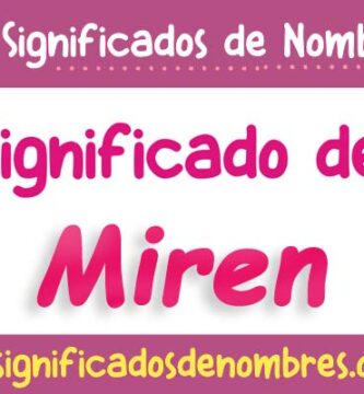 Significado de Miren