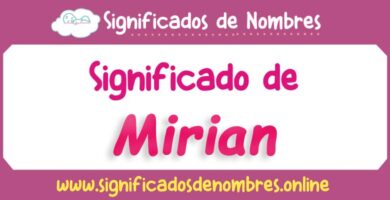 Significado de Mirian