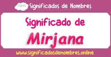 Significado de Mirjana