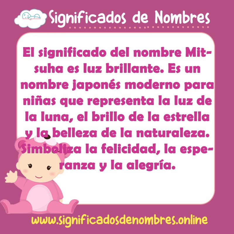 Significado y origen del nombre Mitsuha