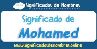 Significado de Mohamed