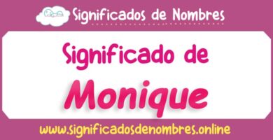 Significado de Monique