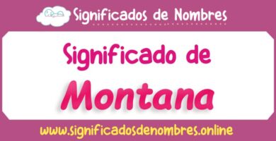 Significado de Montana