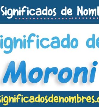Significado de Moroni