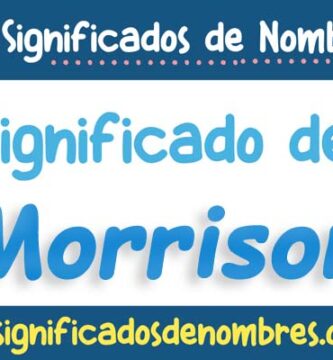 Significado de Morrison