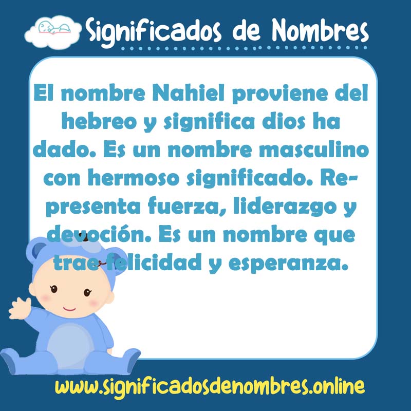 Significado y origen del nombre Nahiel