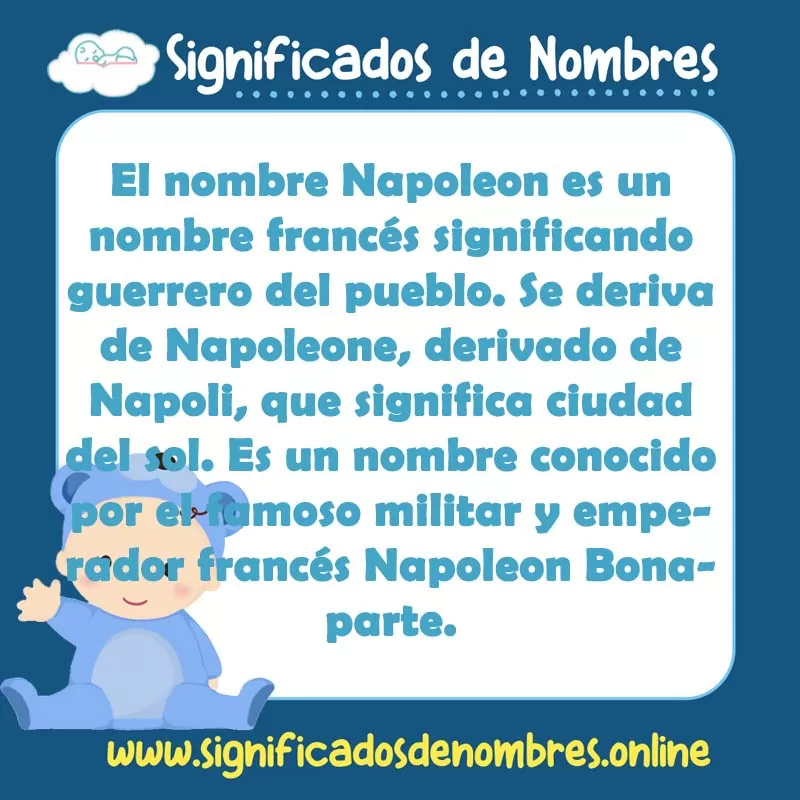 Significado y origen del nombre Napoleon