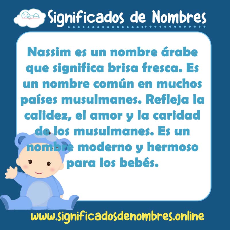 Significado y origen del nombre Nassim