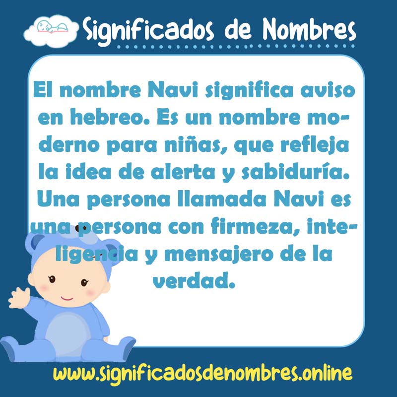 Significado y origen del nombre Navi