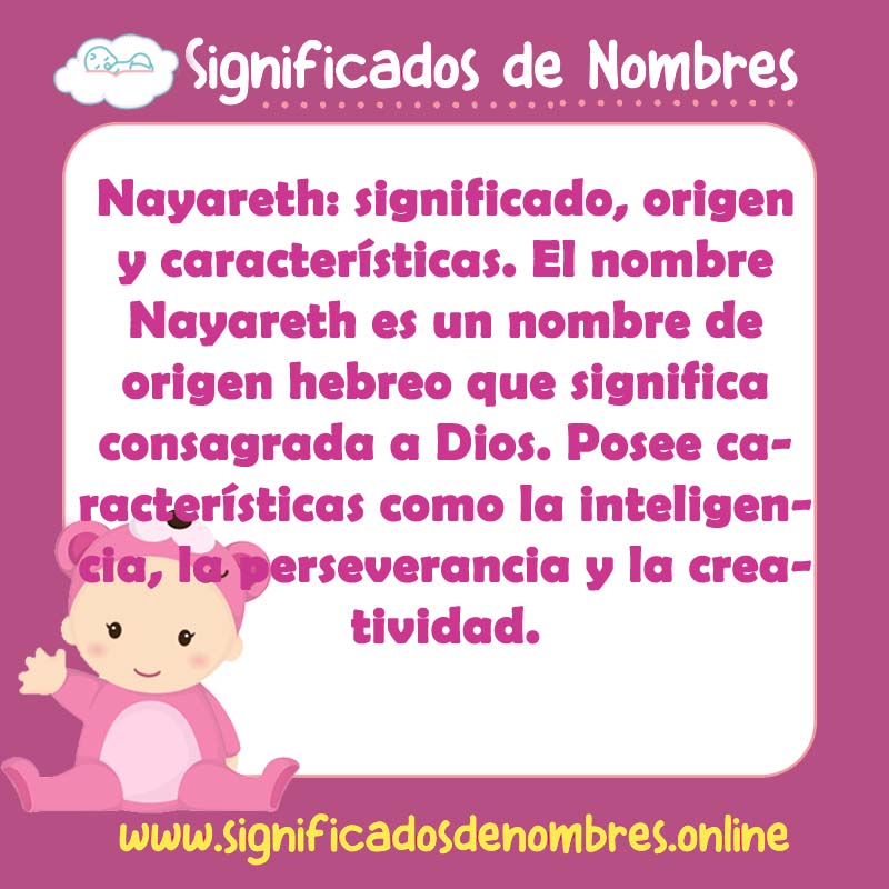 Significado y origen del nombre Nayareth