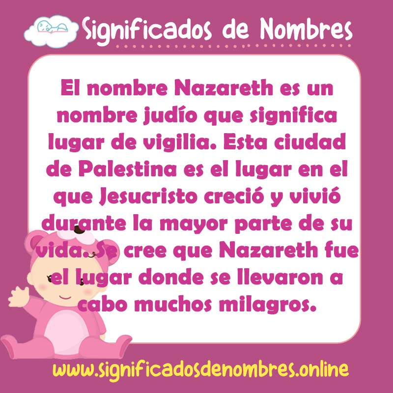 Significado y origen del nombre Nazareth