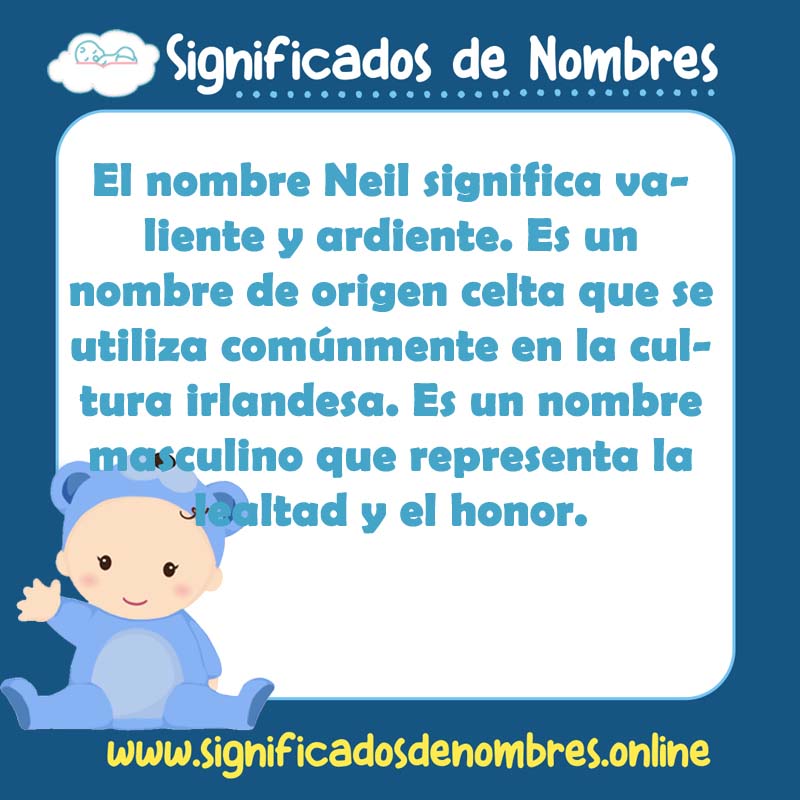 Significado y origen del nombre Neil