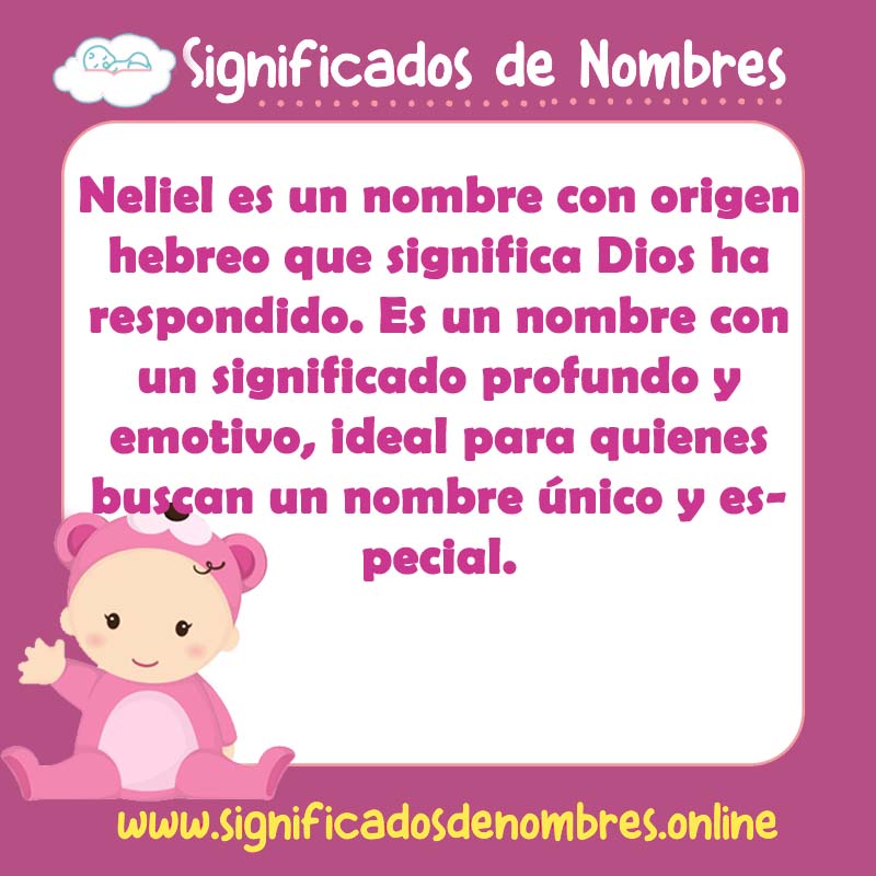 Significado y origen del nombre Neliel