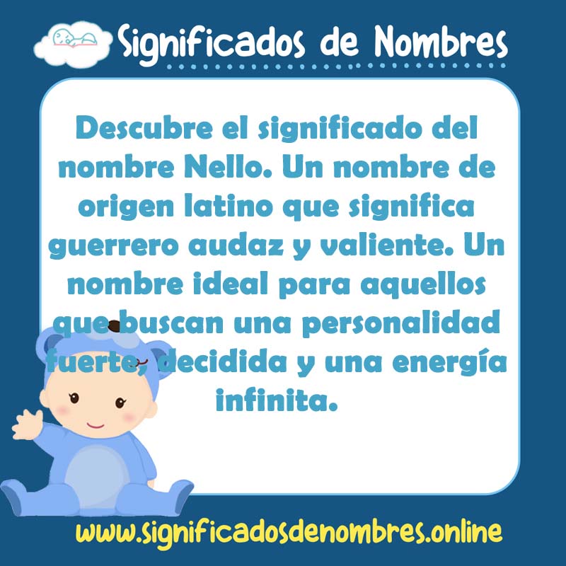 Significado y origen del nombre Nello