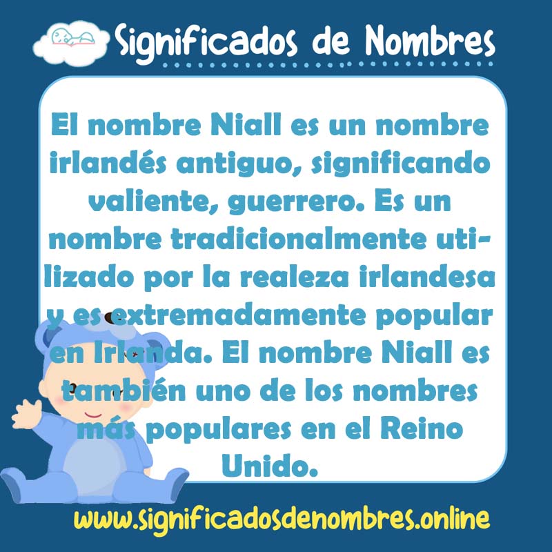 Significado y origen del nombre Niall