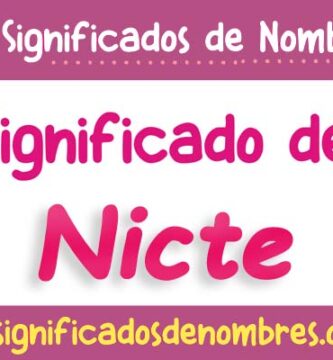 Significado de Nicte