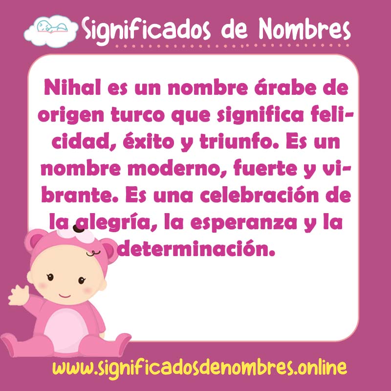 Significado y origen del nombre Nihal