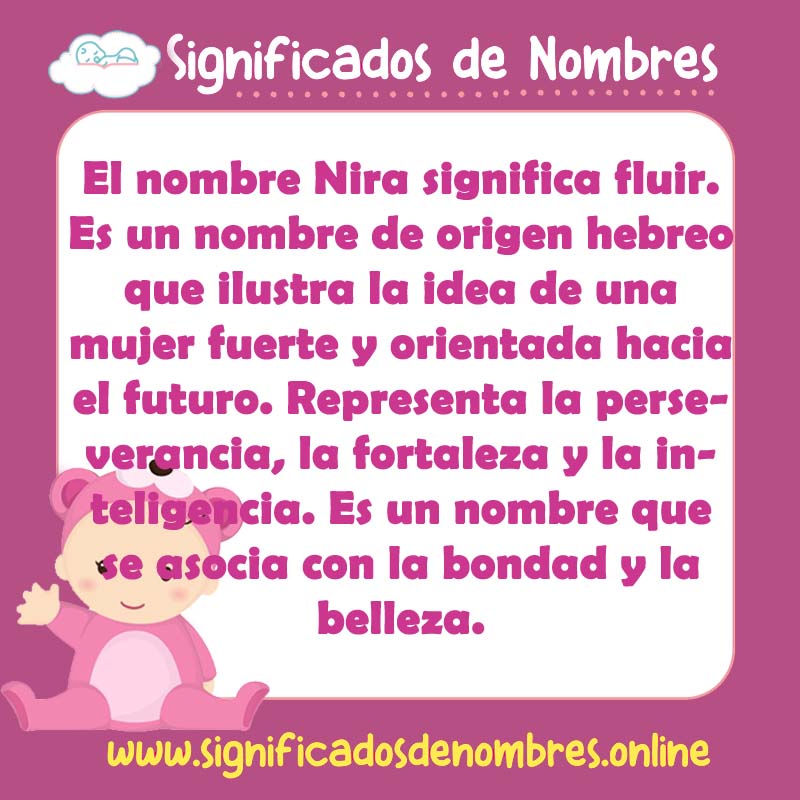 Significado y origen del nombre Nira