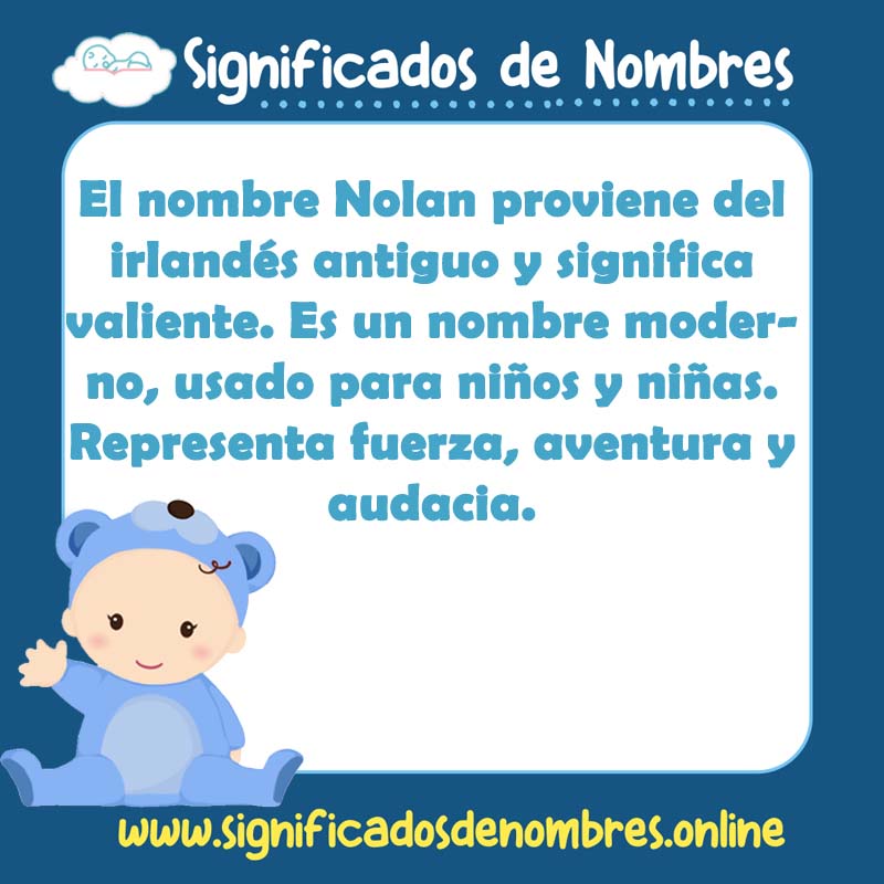 Significado y origen del nombre Nolan