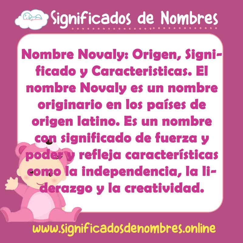 Significado y origen del nombre Novaly