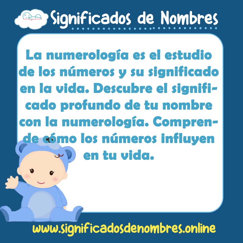 Significado y origen del nombre Numerologia