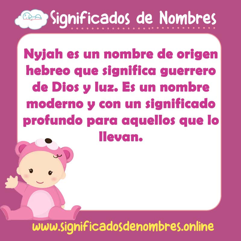 Significado y origen del nombre Nyjah