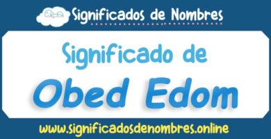 Significado de Obed Edom