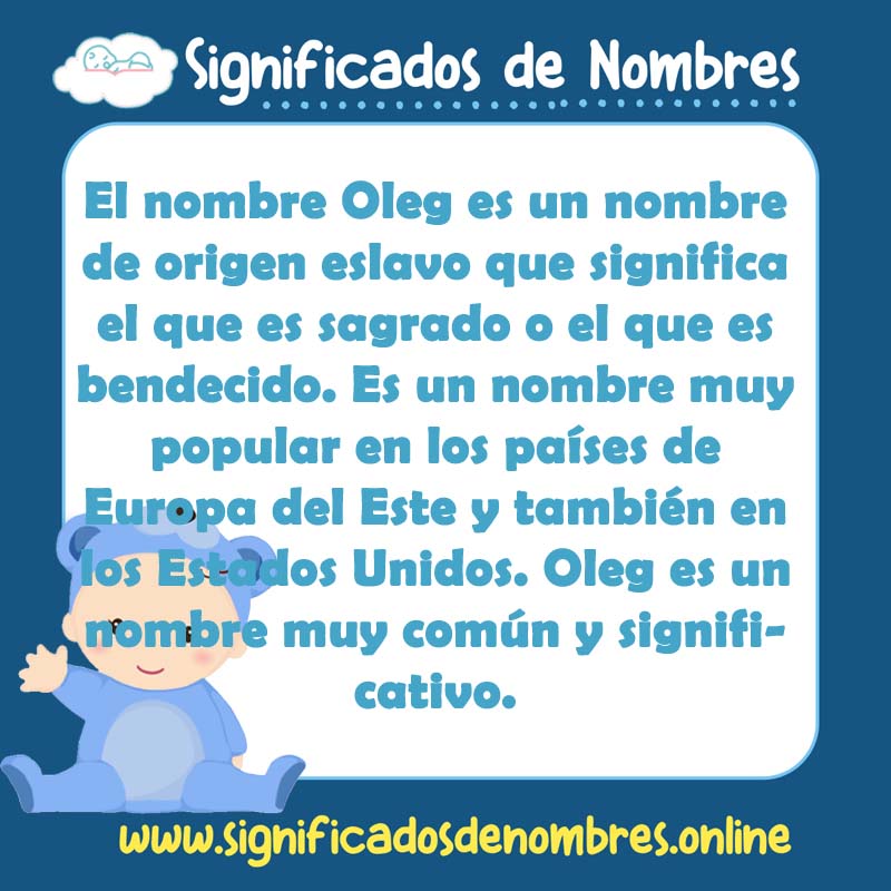 Significado y origen del nombre Oleg